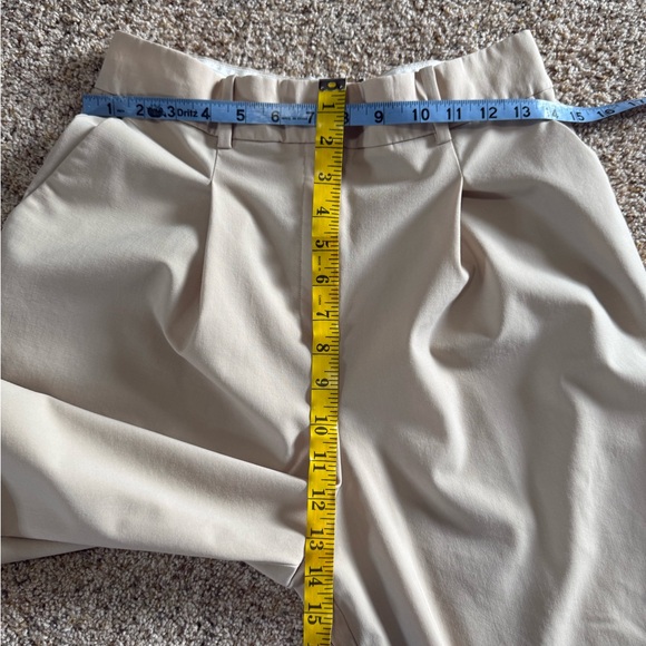 Theory Khaki high waist wide leg pant in size 6 - Picture 5 of 11
